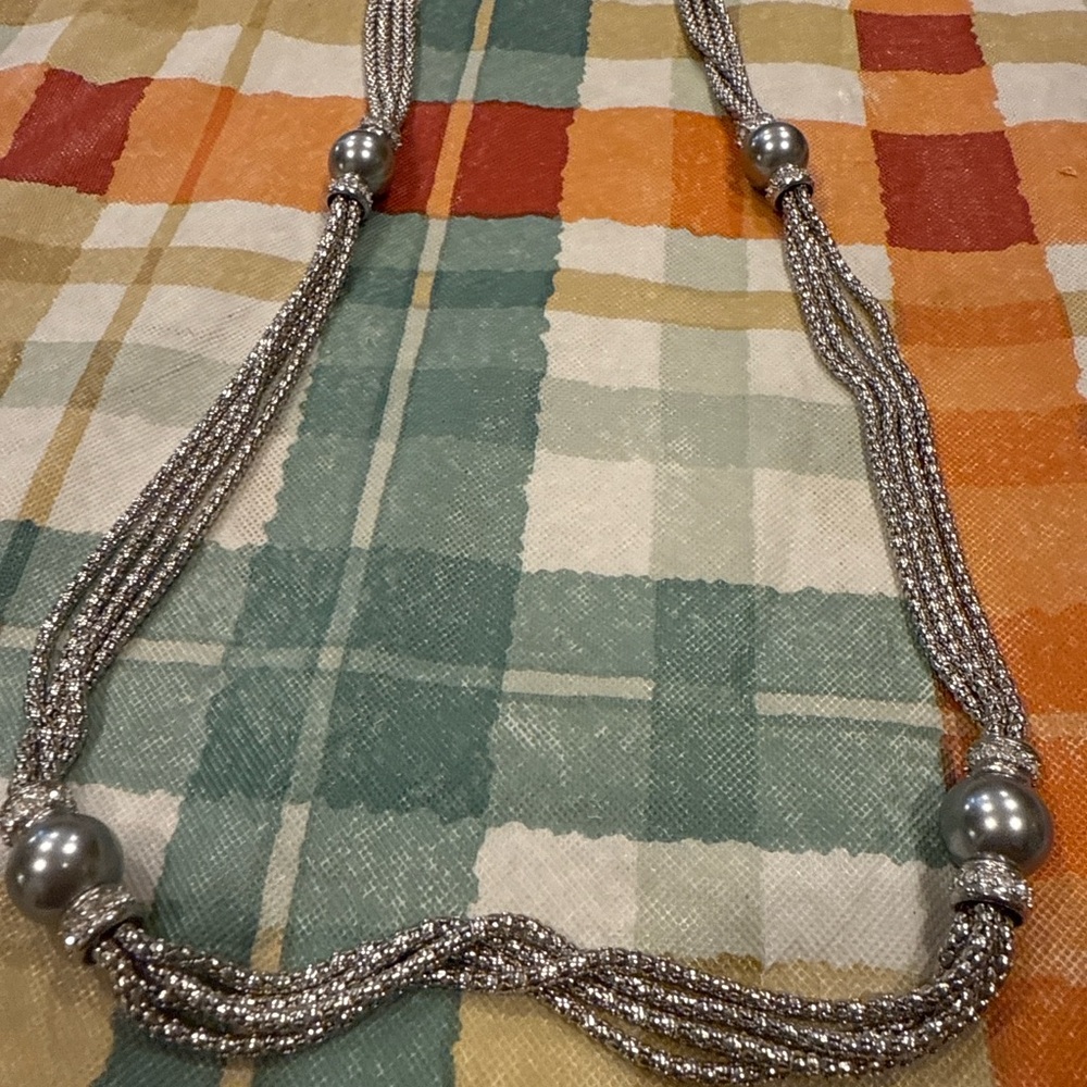 Silver Statement Necklace Bundle | Multi-Strand B… - image 4